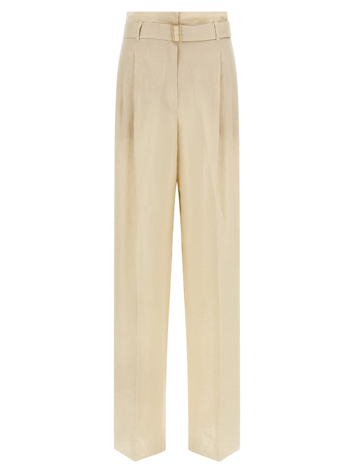 Max Mara Studio Mstmateria Pantaloni - Beige | c94f3fb758a6db09b3a53e8219ca143f6a955aef