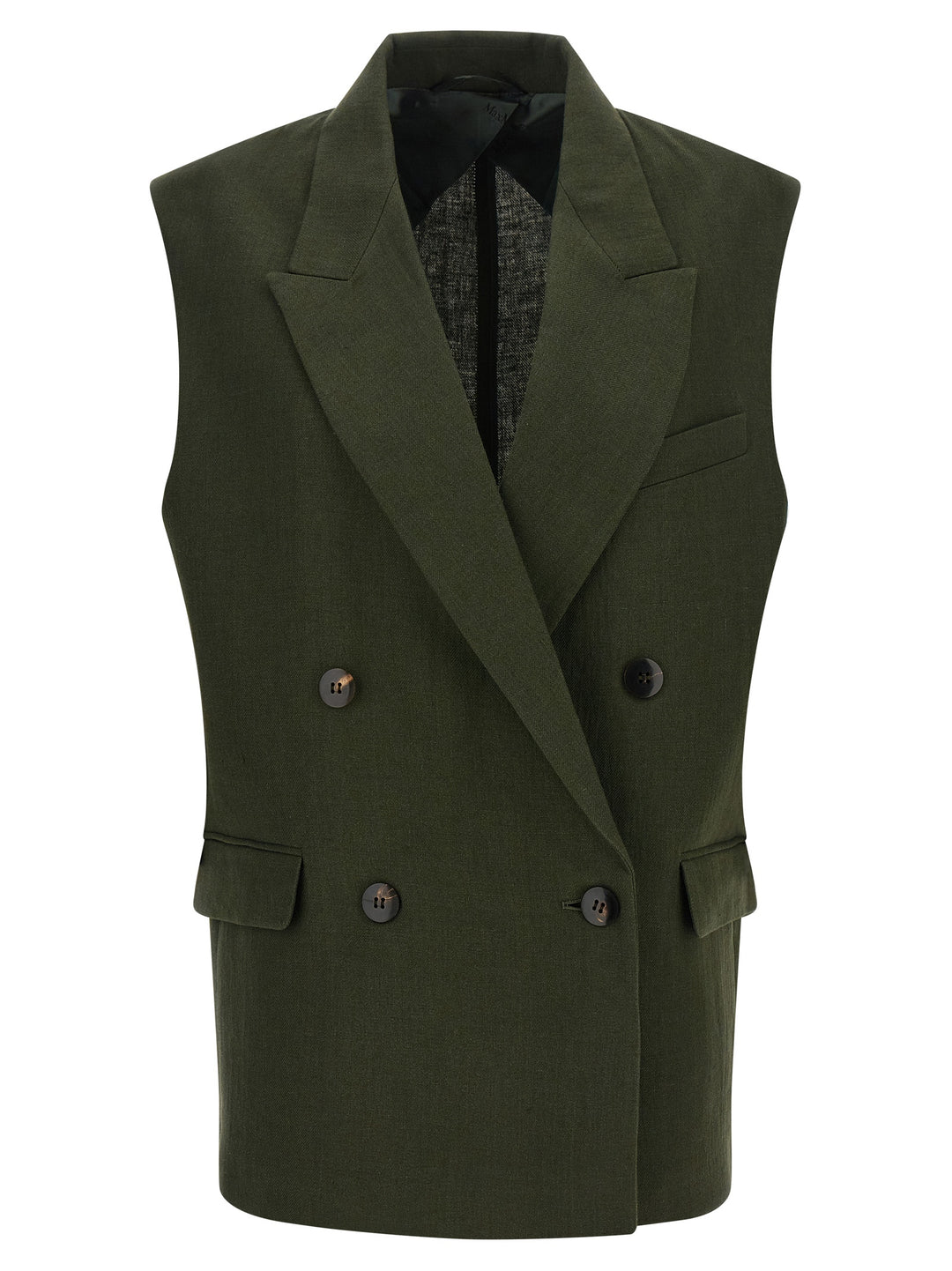 Max Mara Studio Mstaia Gilet - Verde | 178252f6a14670e24db37f06f8e8455e14d5d52c