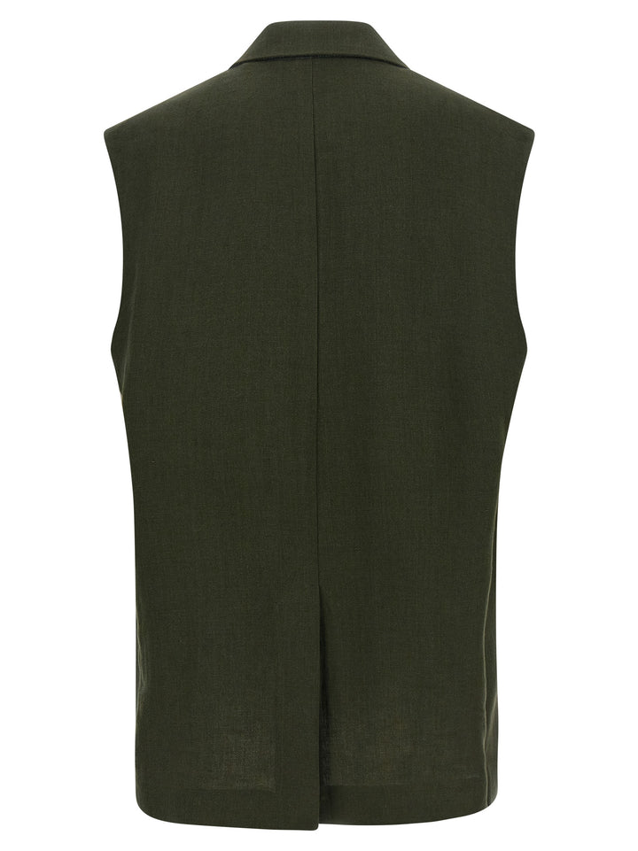Max Mara Studio Mstaia Gilet - Verde | 206778b2b3e961702df40115100f04f7e7bab897