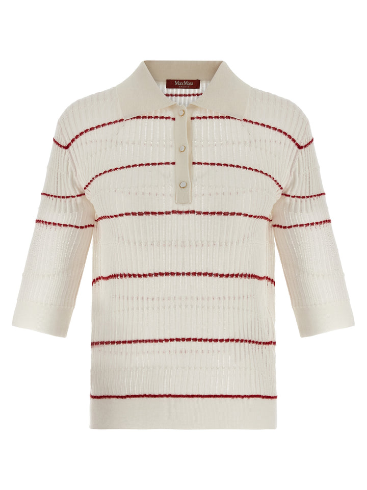 Max Mara Studio Mstgallo Polo - Bianco | e855c8f9441c2af2d3fc3da696799f83d4fe2333