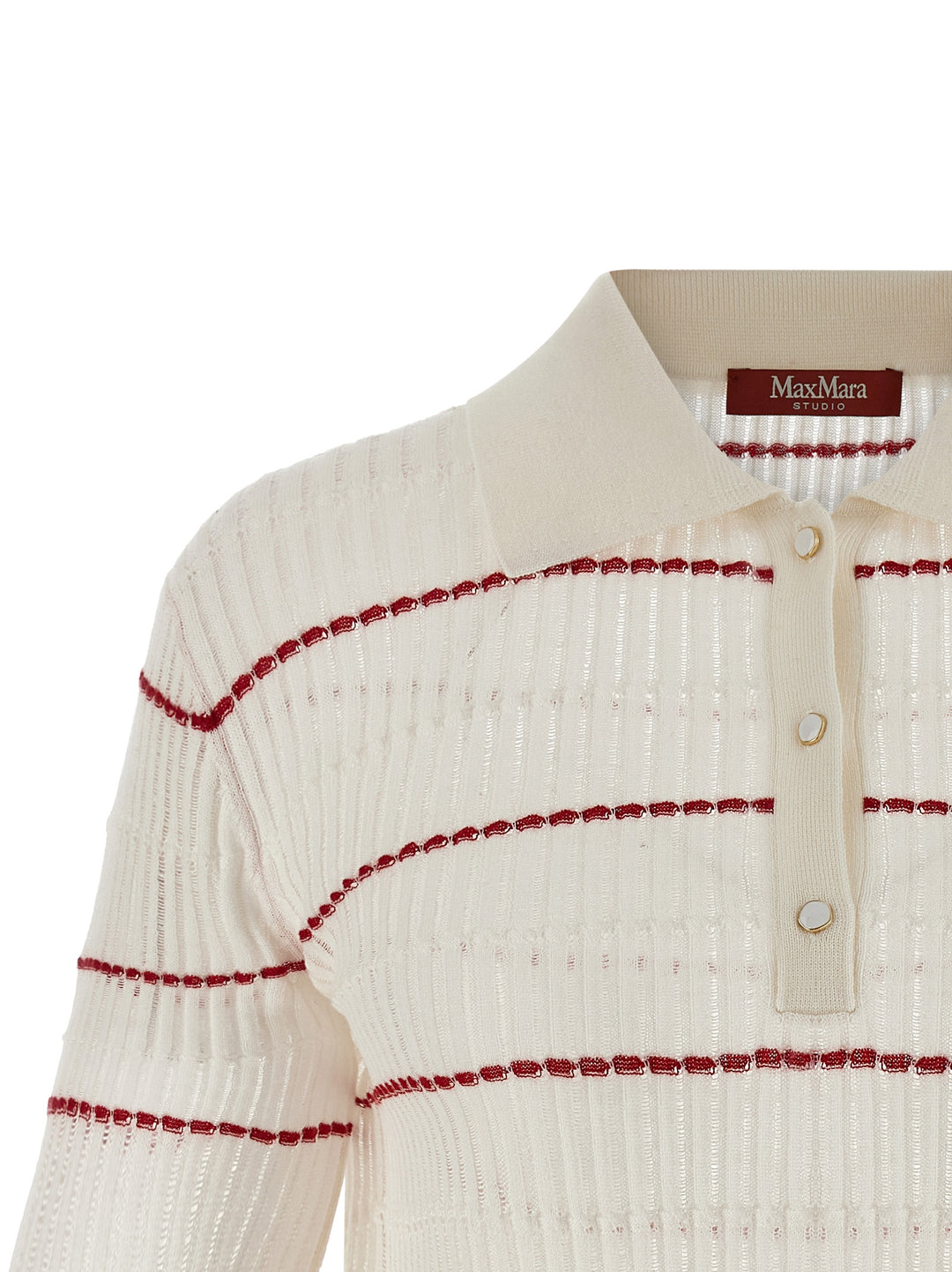 Max Mara Studio Mstgallo Polo - Bianco | af7dd65b91b77961265cc5d6c50a3860edffb5ed
