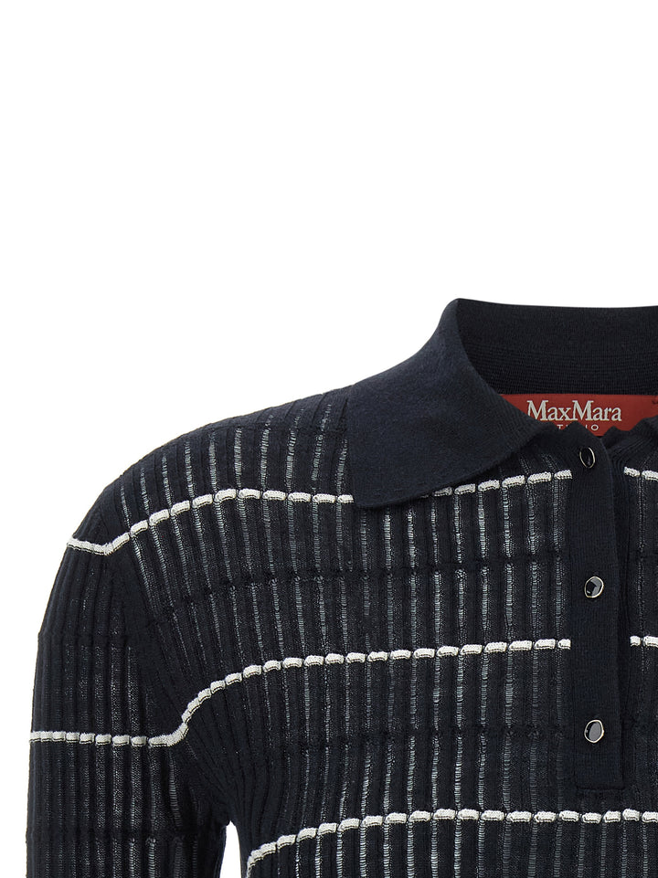 Max Mara Studio Mstgallo Polo - Blu | f75cbb78671528de6e99b550315b4bf4c31695f0