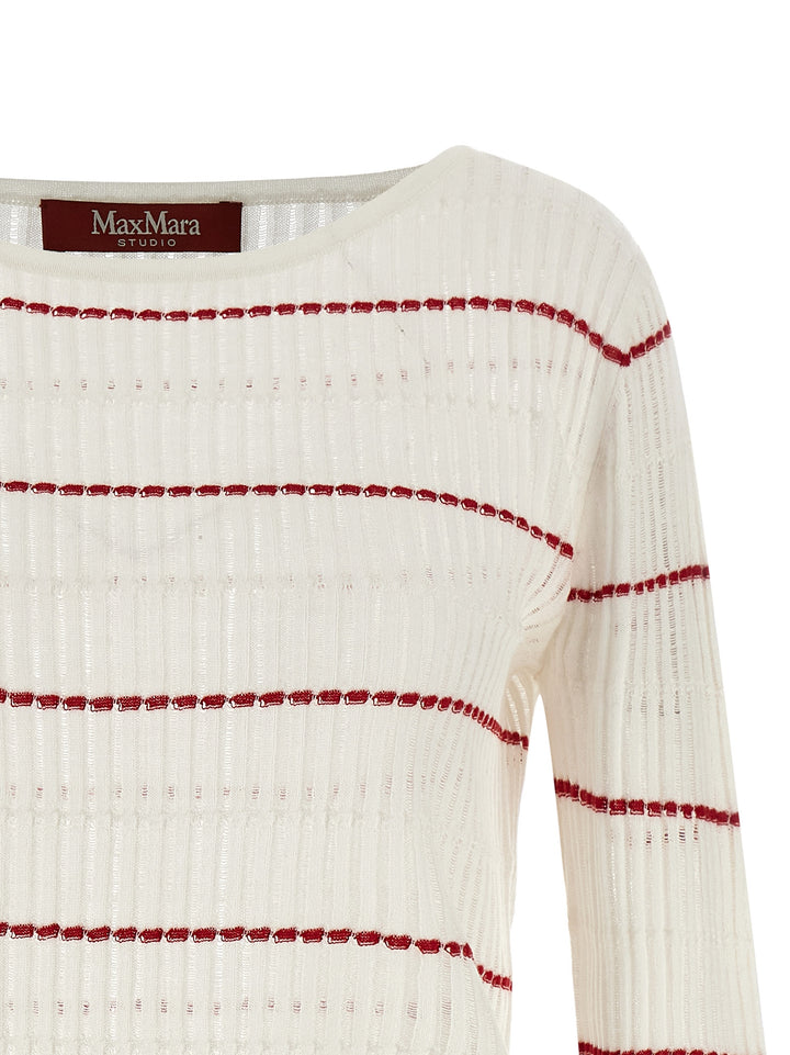 Max Mara Studio Stepdone Maglioni - Bianco | 9a433d0190e460fd9e4a1e3a92bf73f0630e73ae