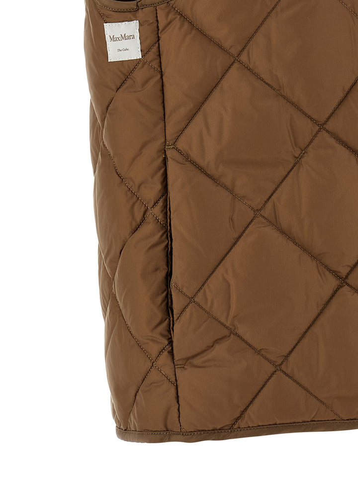 Max Mara The Cube Tregic Gilet - Marrone | 963afb78a02089b0bf1c630dc21d57d6517224e8