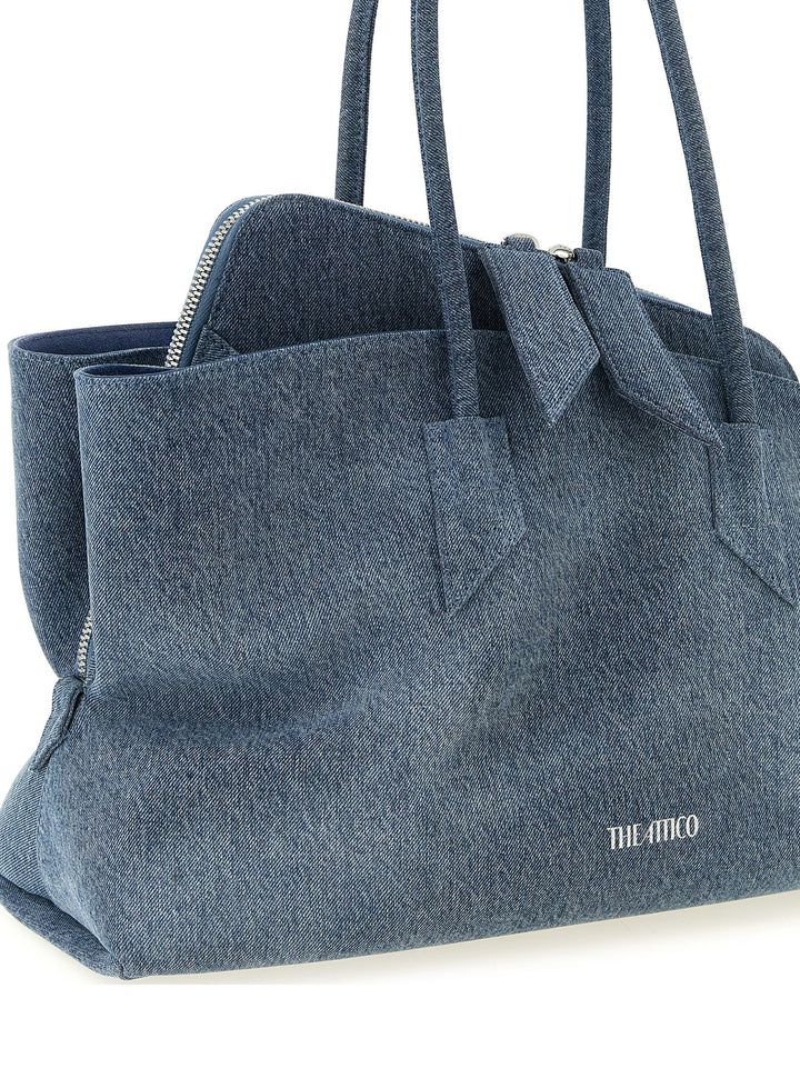 The Attico La Passeggiata Medium Borse a Spalla e Tracolla - Blu | ae30421124b9a4fc88ab7e1dceb7d216c4b256d7
