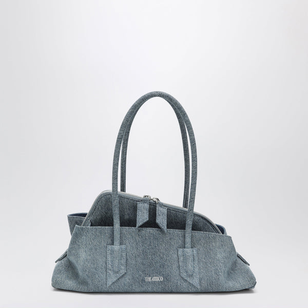 El Paseo Borsa - Bolso Pequeño con Asa Superior de Denim Lavado