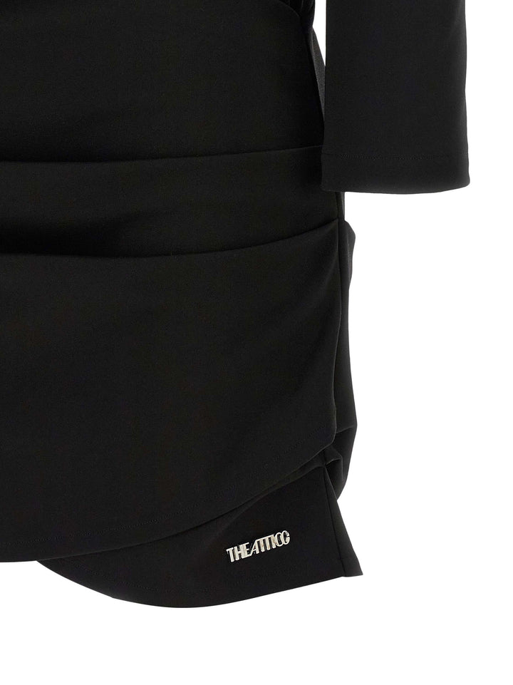 The Attico Structured Shoulder Dress Abiti - Nero | e62ec47d779a4fa8d82c564547ea164943e45344
