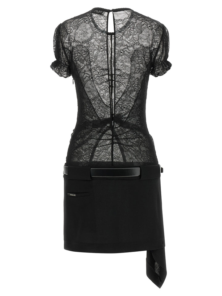 The Attico Lace Dress Abiti - Nero | f8574b5f11d832326c5eb1c4d3eb8b1efecd5ab5
