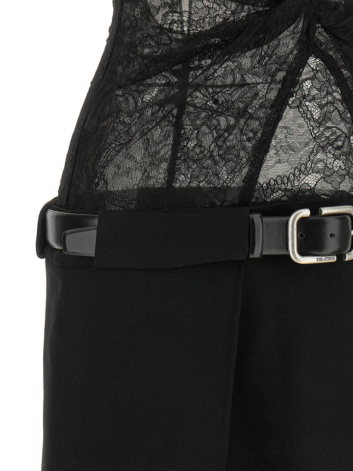 The Attico Lace Dress Abiti - Nero | dfb44da28a692fb86a93b032bcebd5ed7a00a832