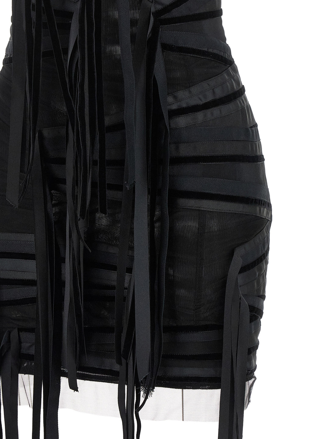 The Attico Ribbon Dress Abiti - Nero | db2f5d98fbd4079dd3e81b3ed1713889920d3a50