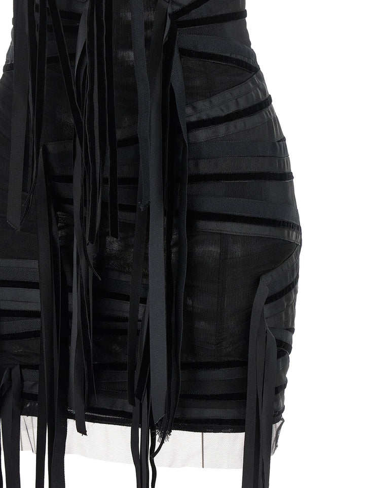 The Attico Ribbon Dress Abiti - Nero | db2f5d98fbd4079dd3e81b3ed1713889920d3a50