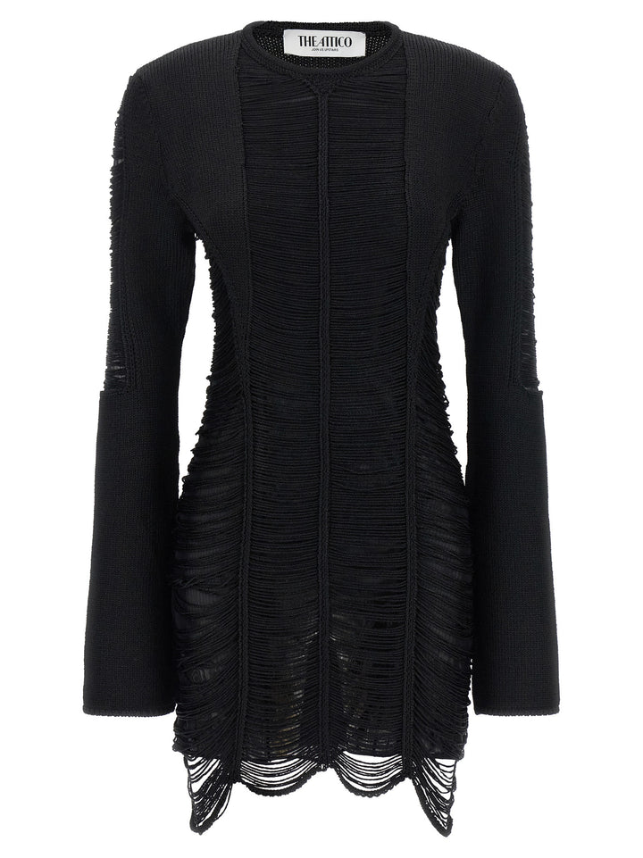 The Attico Fringed Dress Abiti - Nero | 80e0019a23839fdc100fab09701789c5c74d03b2