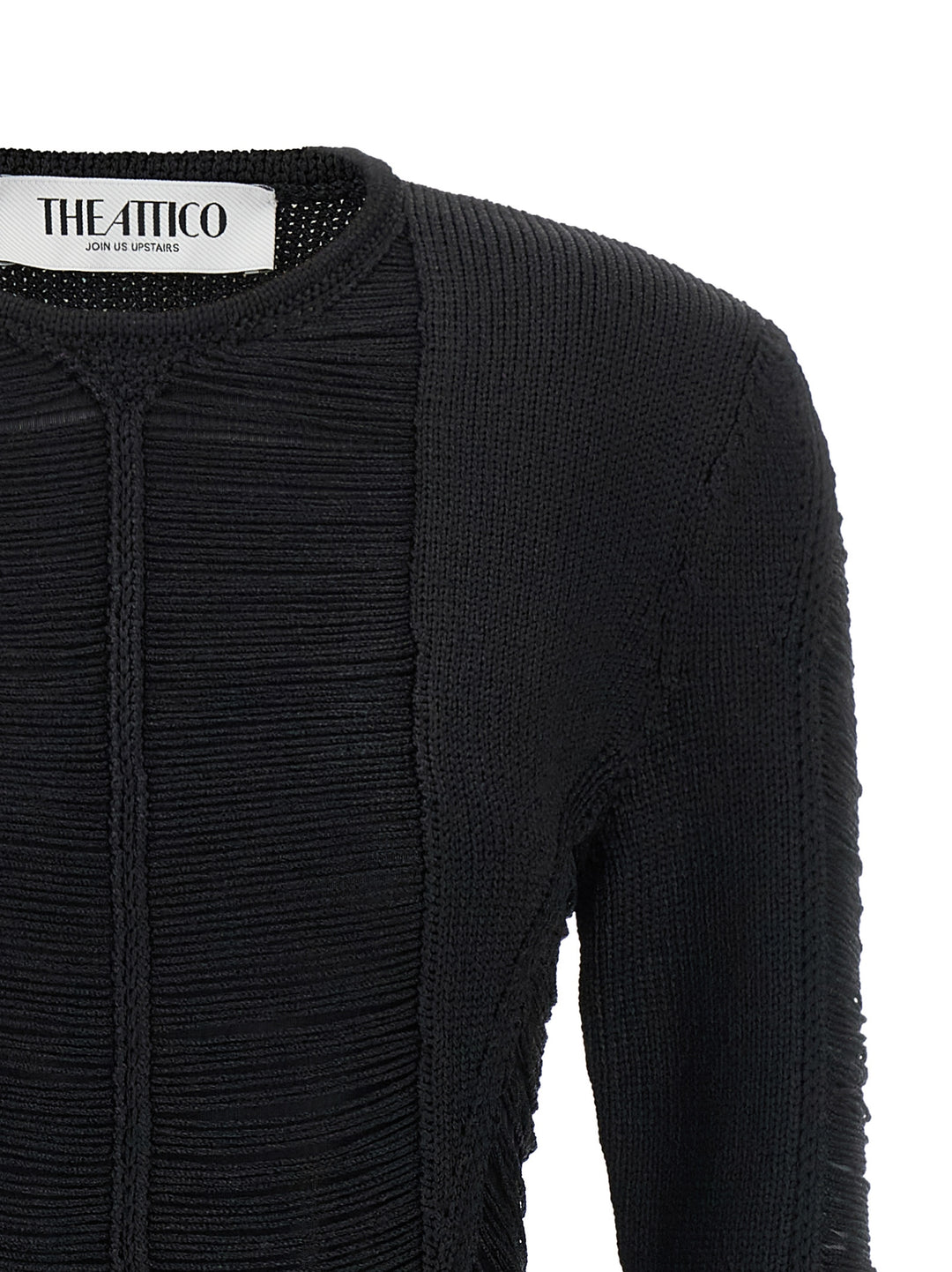 The Attico Fringed Dress Abiti - Nero | d704933df60dd17a5276c802d9e9234b6b151404