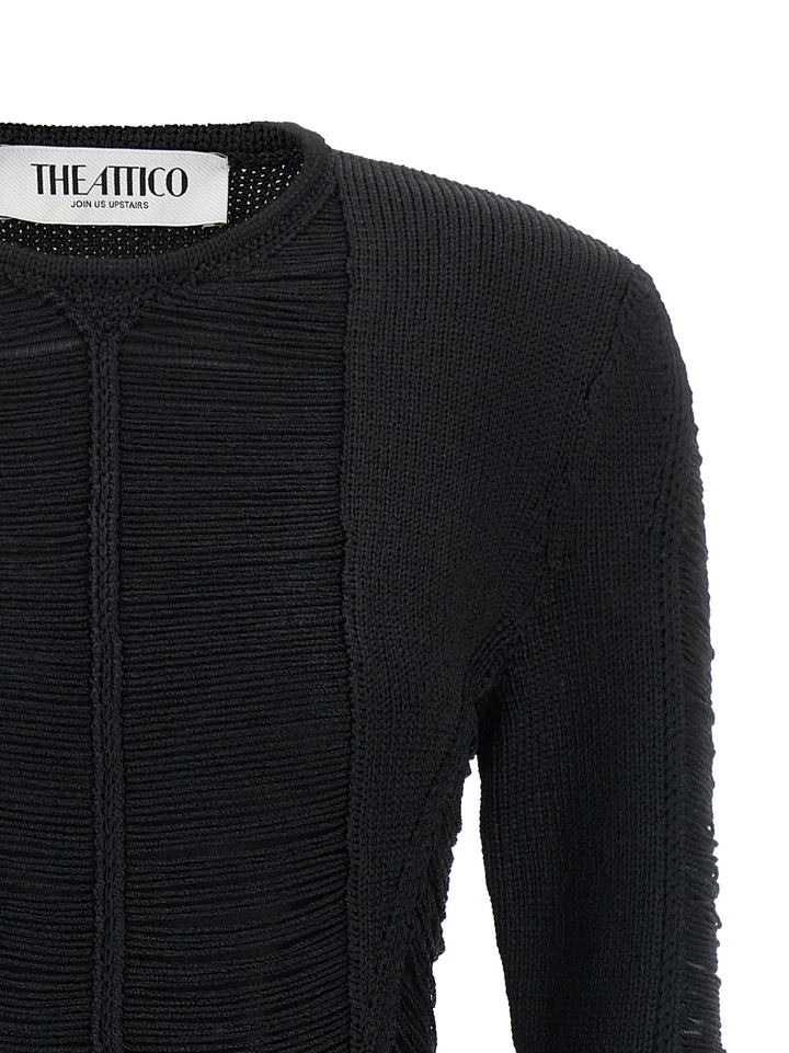 The Attico Fringed Dress Abiti - Nero | d704933df60dd17a5276c802d9e9234b6b151404
