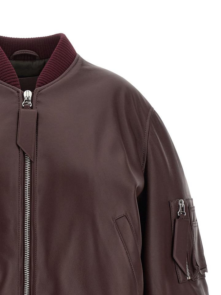 The Attico Anja Puffer Jackets - Bordeaux | e6f4f7cd1e1af9edee8522361ac3a51dfee4d37d