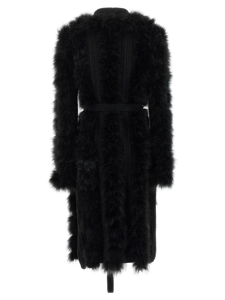 The Attico Dressing Gown Coat Trench e Impermeabili - Nero | f50c17d3b169b67e5b461544621895e9f5587dbd