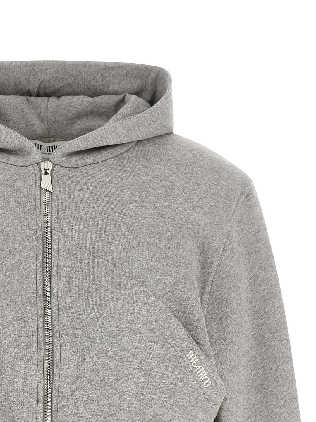 The Attico Cropped Hoodie Felpe - Grigio | d8c227b012f02177040f1ac414dfcbb249ee4dd4