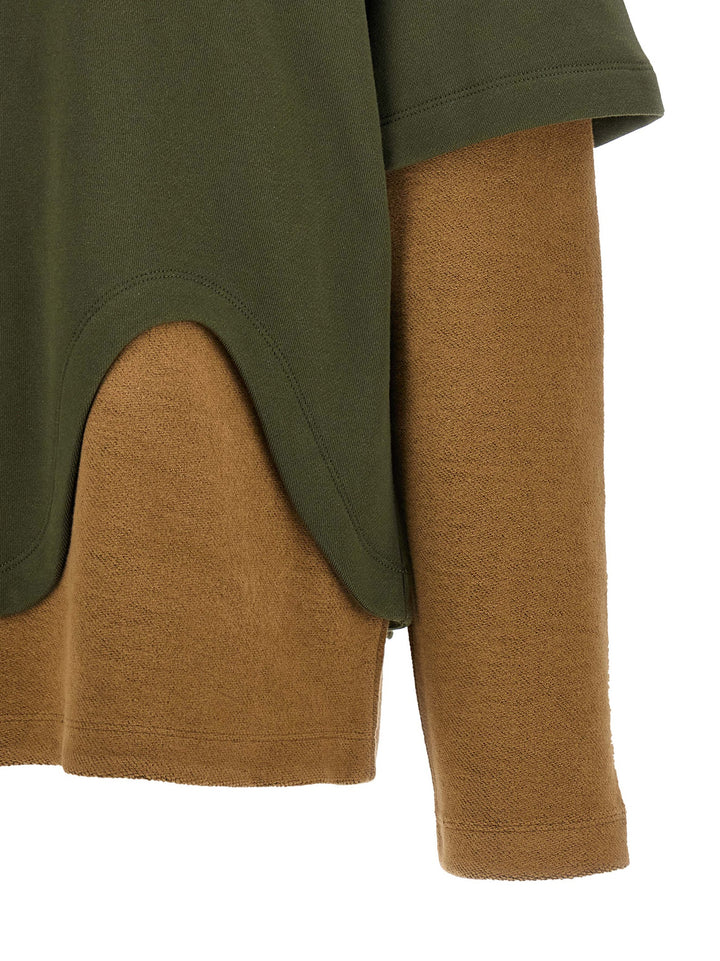 The Attico Trompe L'oeil Felpe - Verde | 502fd4714d759fbf3152e5651268f255291ce381