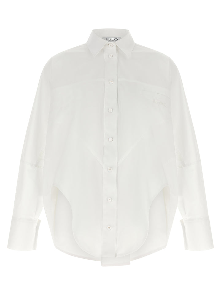 The Attico Shaped Hem Shirt Camicie - Bianco | 67aa44f87453f512f69149812bc9e909adbffeed