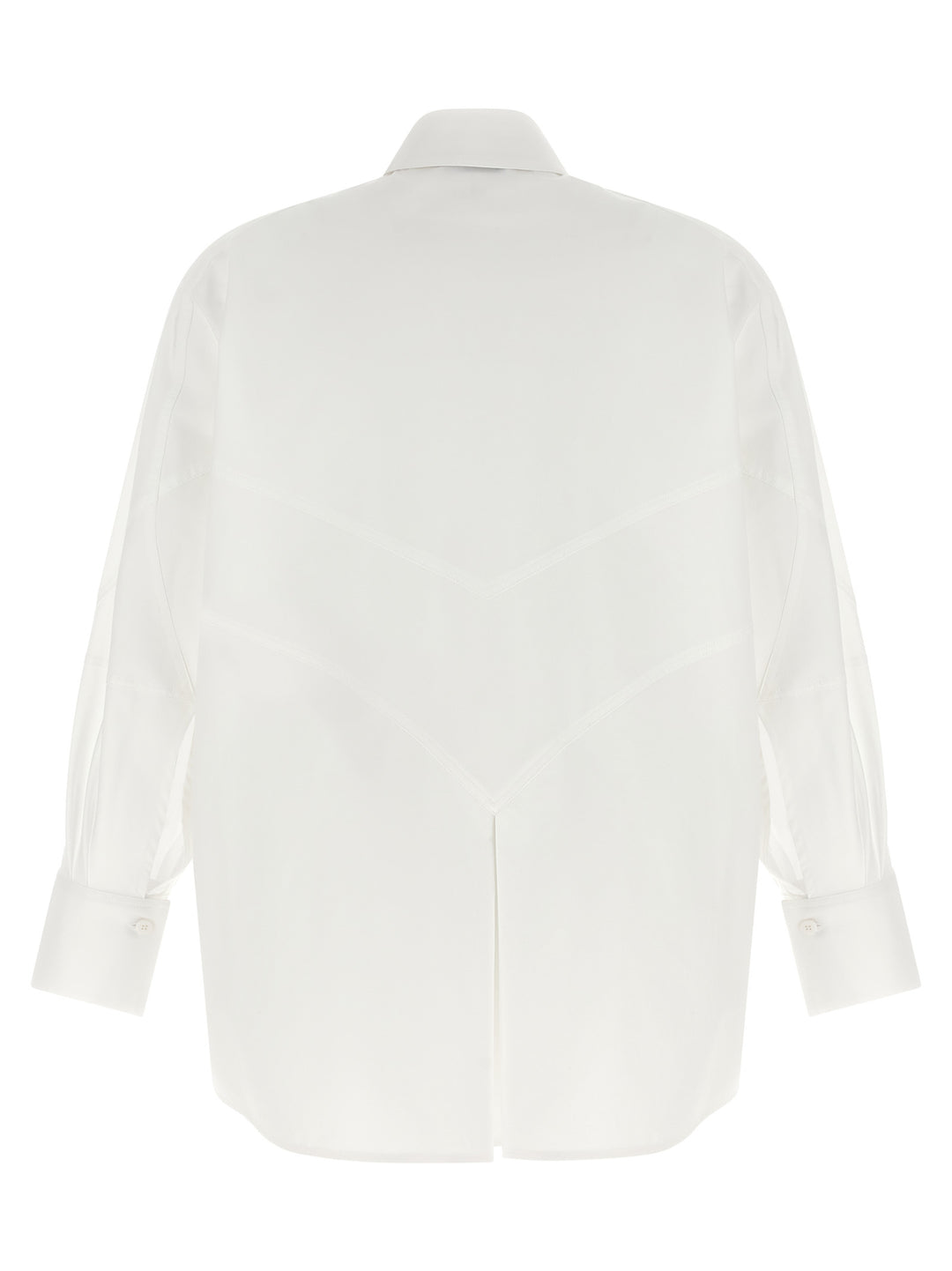 The Attico Shaped Hem Shirt Camicie - Bianco | d917e2d74dcf09c2d5c009176320e79f6f353e2c