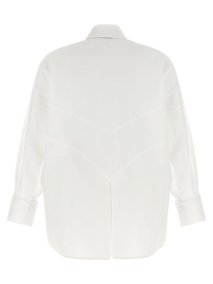 The Attico Shaped Hem Shirt Camicie - Bianco | d917e2d74dcf09c2d5c009176320e79f6f353e2c