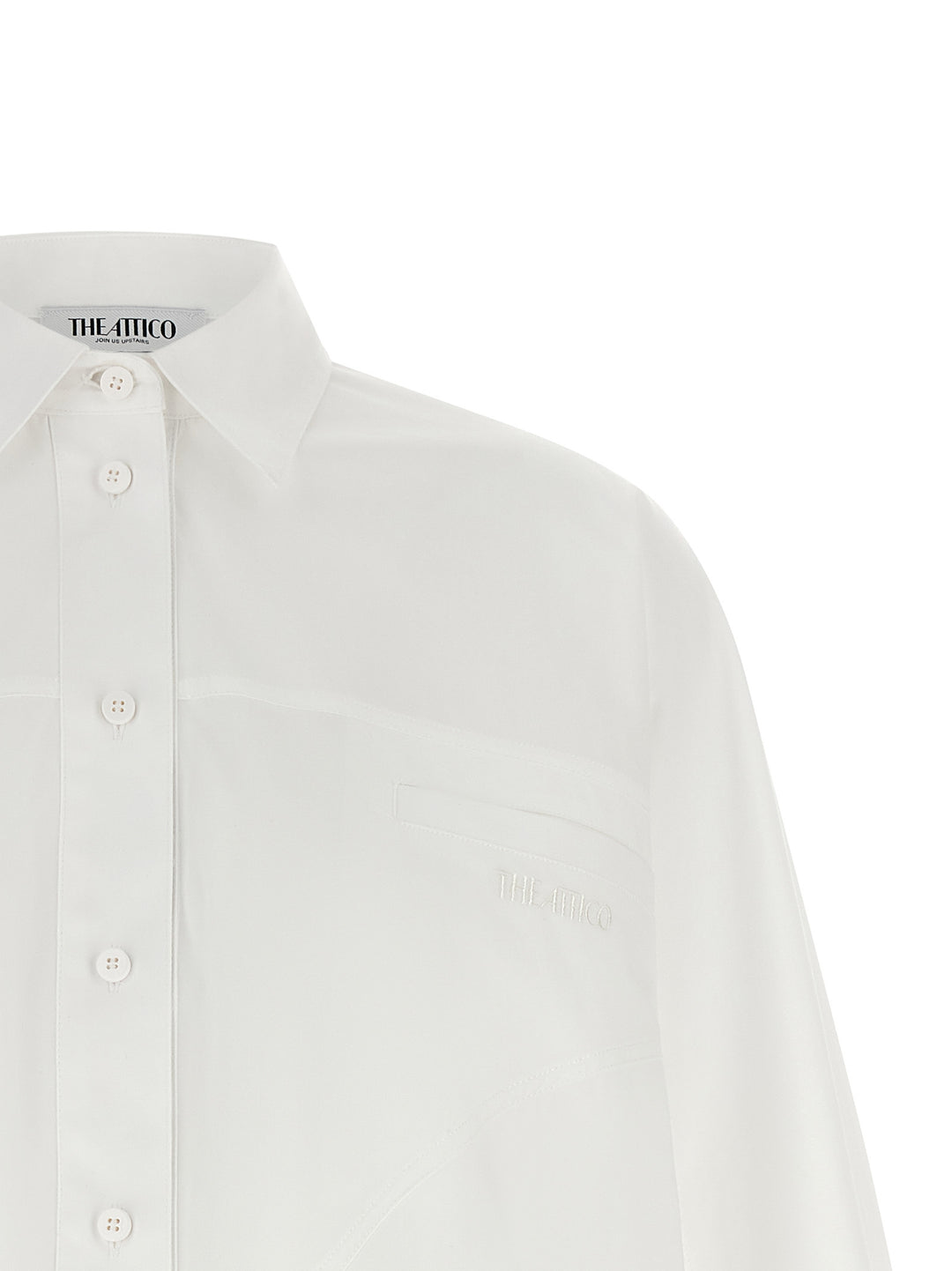 The Attico Shaped Hem Shirt Camicie - Bianco | beea99d5005c7244a37eb077b61865a6c3ee9a63