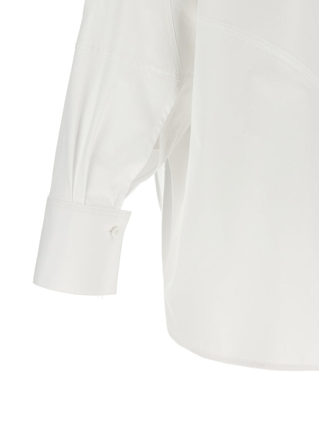 The Attico Shaped Hem Shirt Camicie - Bianco | 399449ad7b5ed7e5f15a01082f2f9e349b93f2b5