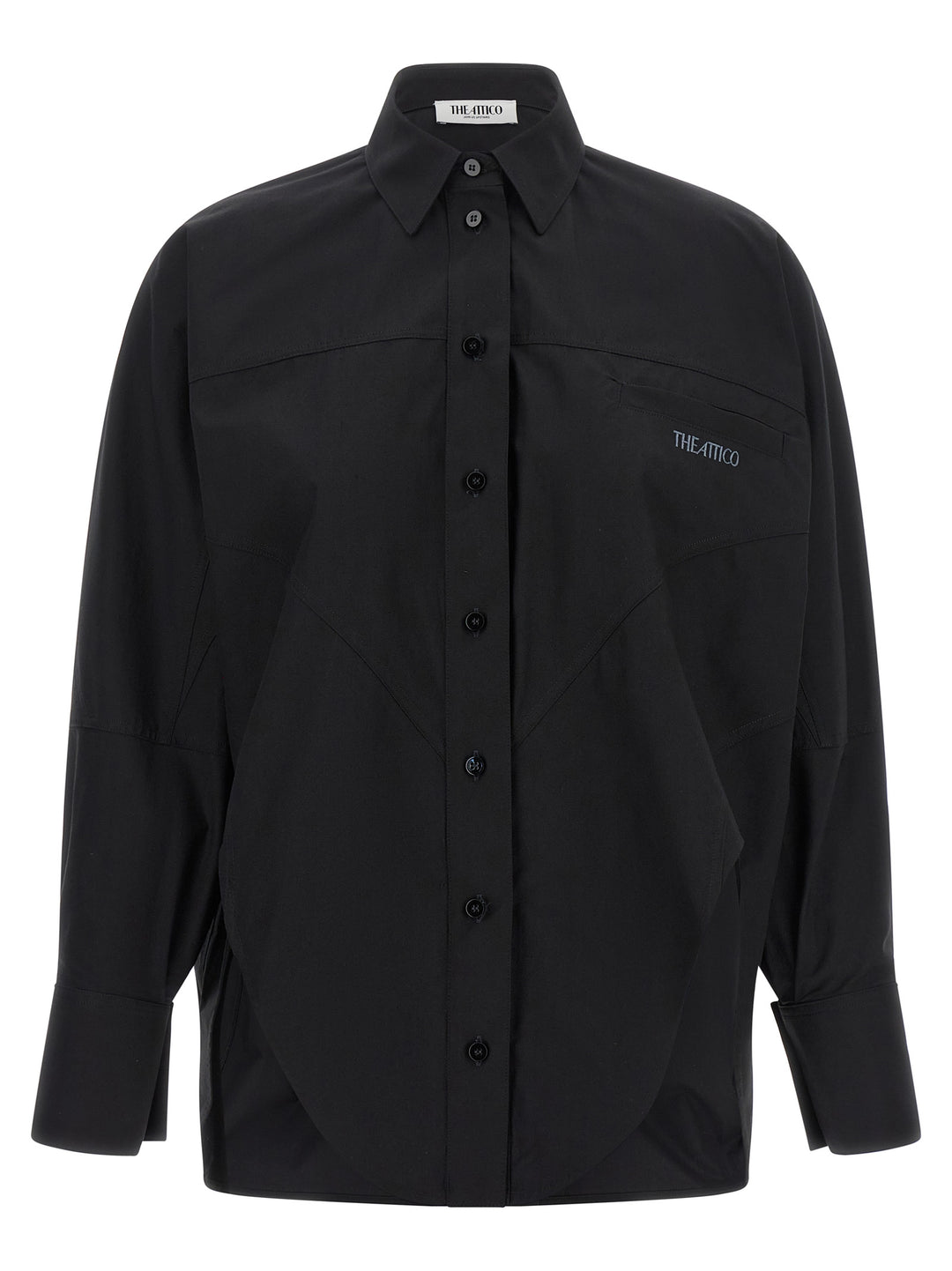 The Attico Shaped Hem Shirt Camicie - Nero | 51e24cad63623427908c2e8975a7fa1233c04fe5