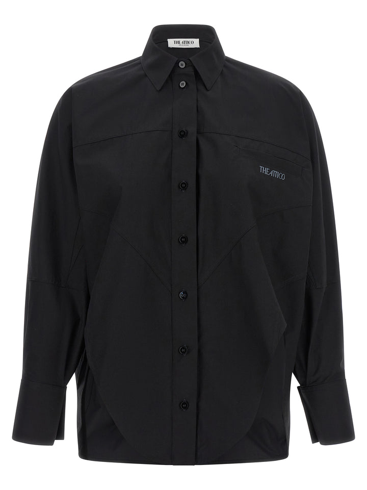 The Attico Shaped Hem Shirt Camicie - Nero | 51e24cad63623427908c2e8975a7fa1233c04fe5