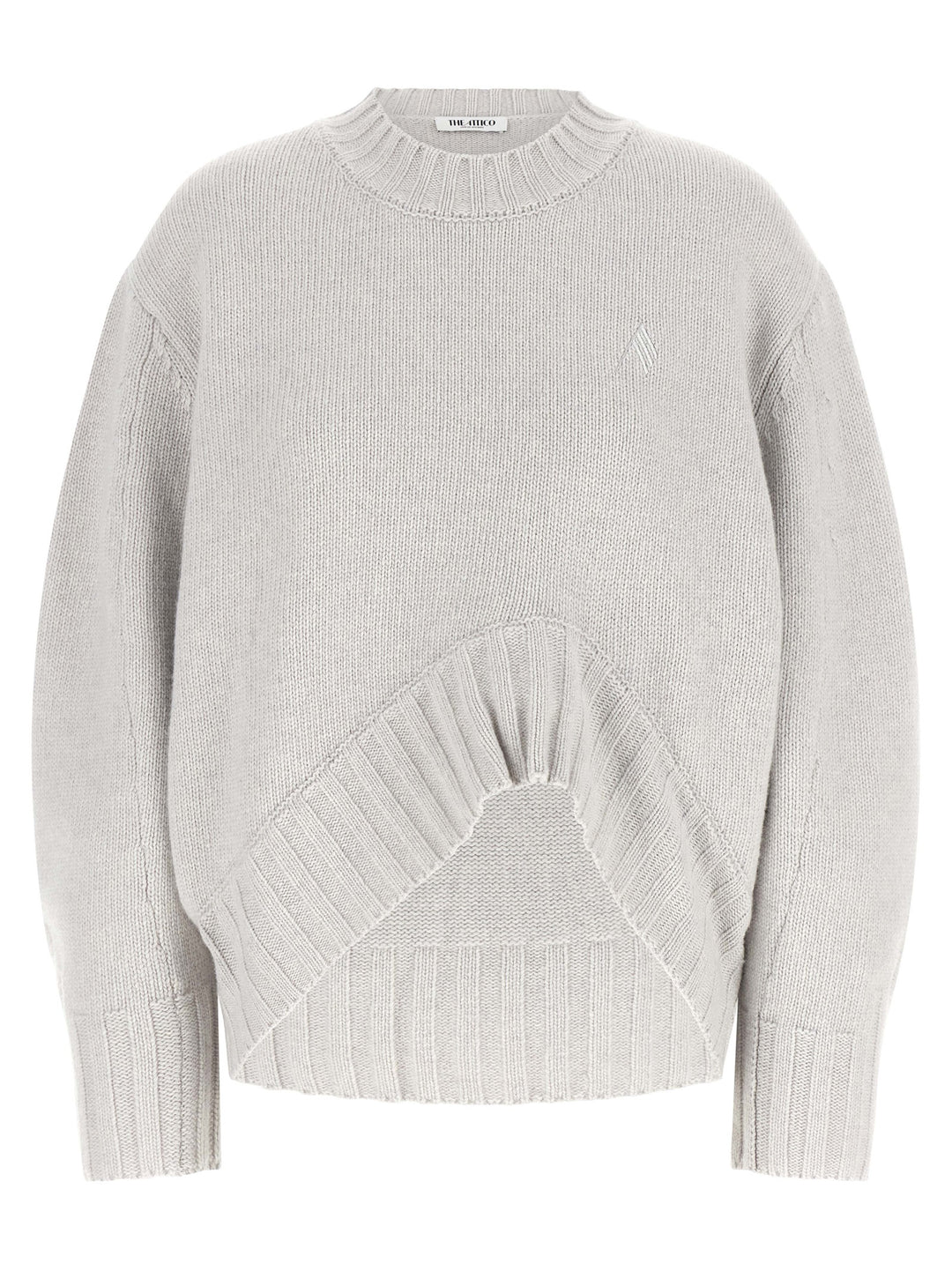 The Attico Asymmetrical Hem Sweater Maglioni - Grigio | 7139b303256d29ba1e93db6f393a97282d78df59