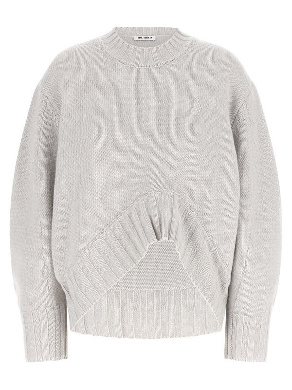 Asymmetrical Hem Sweater Maglioni Grigio