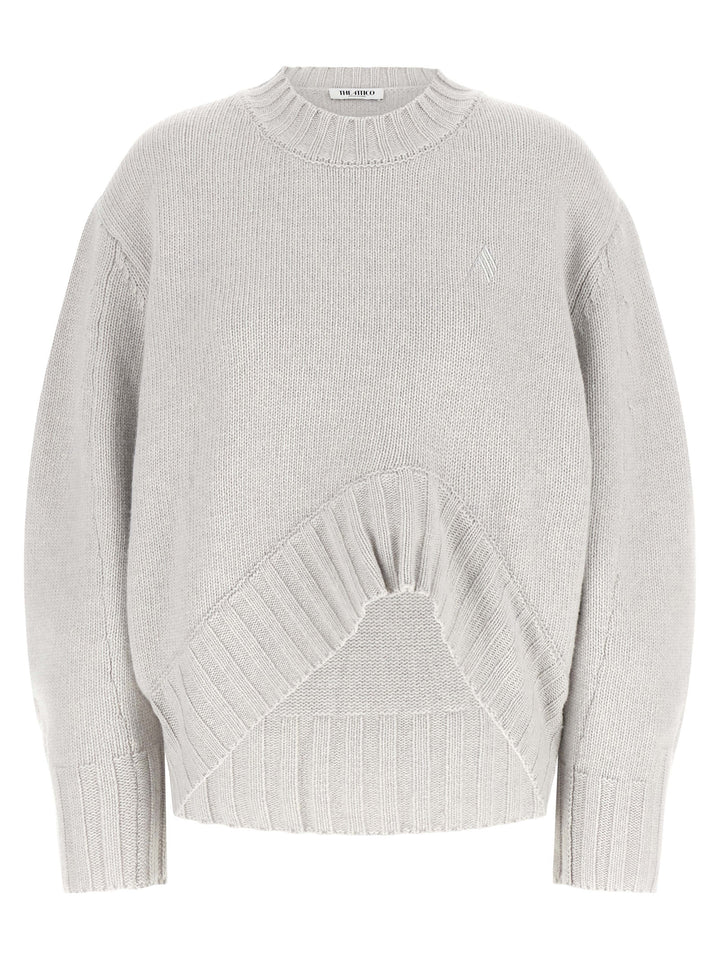 The Attico Asymmetrical Hem Sweater Maglioni - Grigio | 7139b303256d29ba1e93db6f393a97282d78df59