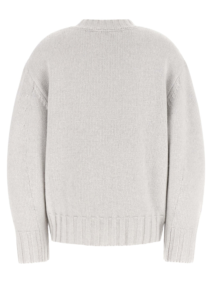 The Attico Asymmetrical Hem Sweater Maglioni - Grigio | 1a8b2c0dbbbe8a62e89c57709018bab35f918ab0