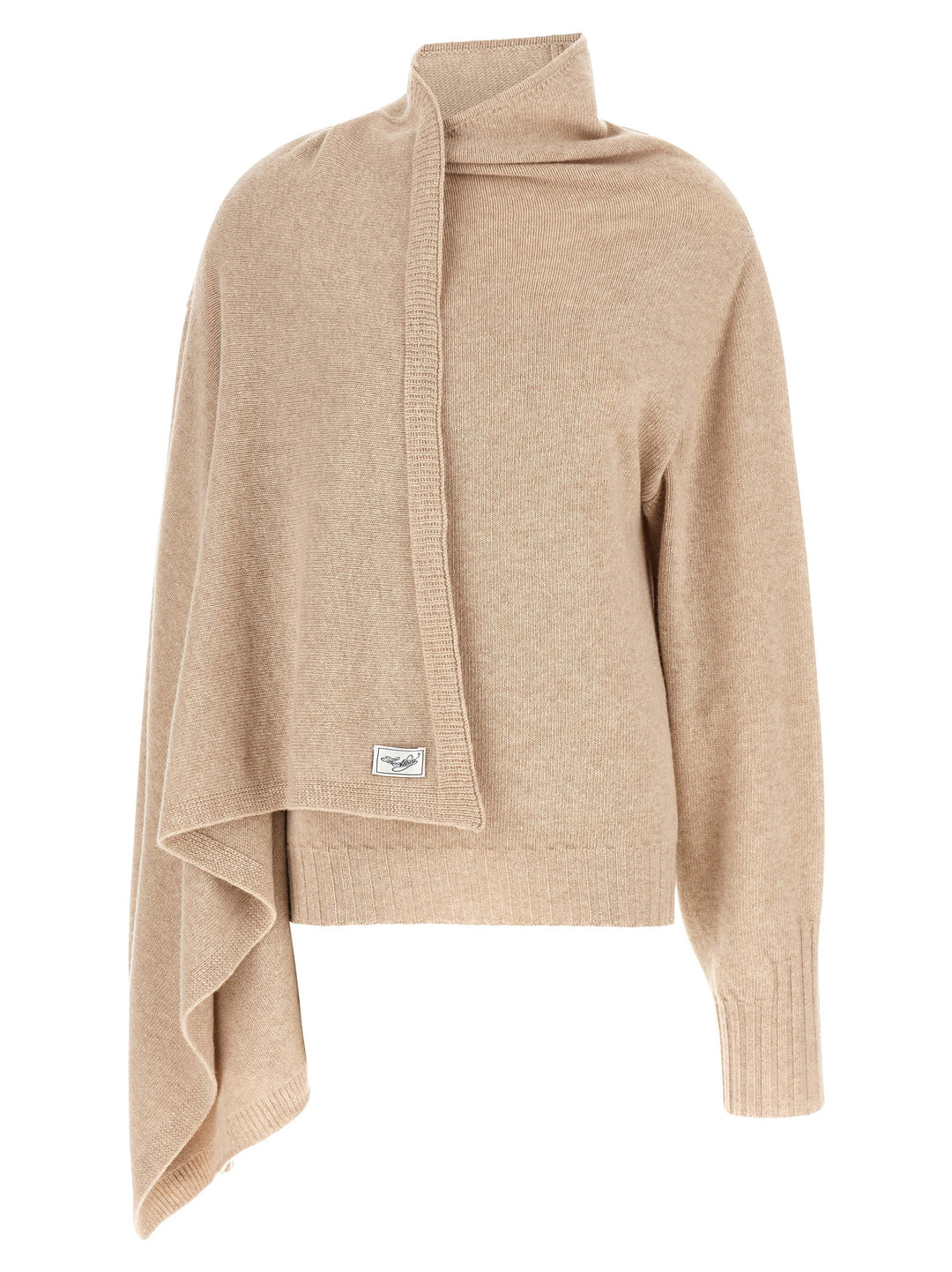 The Attico Sweater With Scarf Maglioni - Beige | 8359550dcf2e952831ddf12822d245abf7d68d54