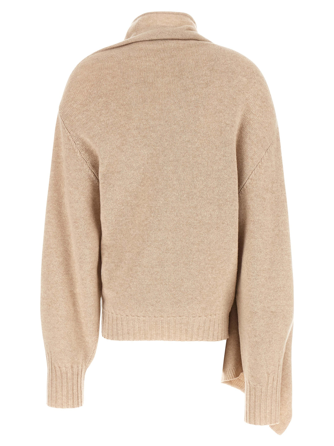 The Attico Sweater With Scarf Maglioni - Beige | 78e4722b374accc73664be8d0ccc0698d6565212