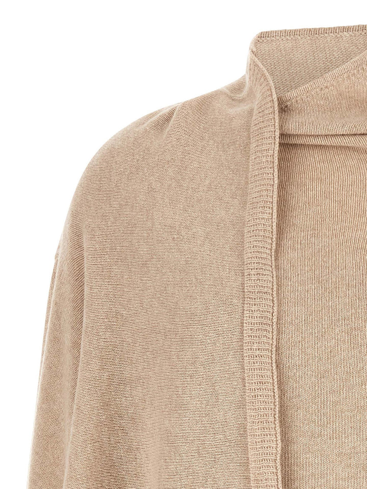 The Attico Sweater With Scarf Maglioni - Beige | 4fca3489cbad028695cdc007c4f03fb1530a47dc