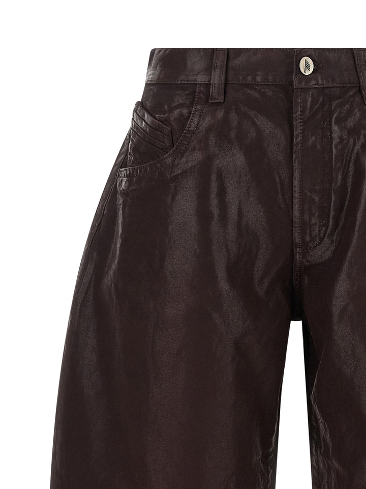 The Attico Cropped Pants Jeans - Viola | cdf4c0f4e6a663a2401414a1ed5fa15eedfacb34