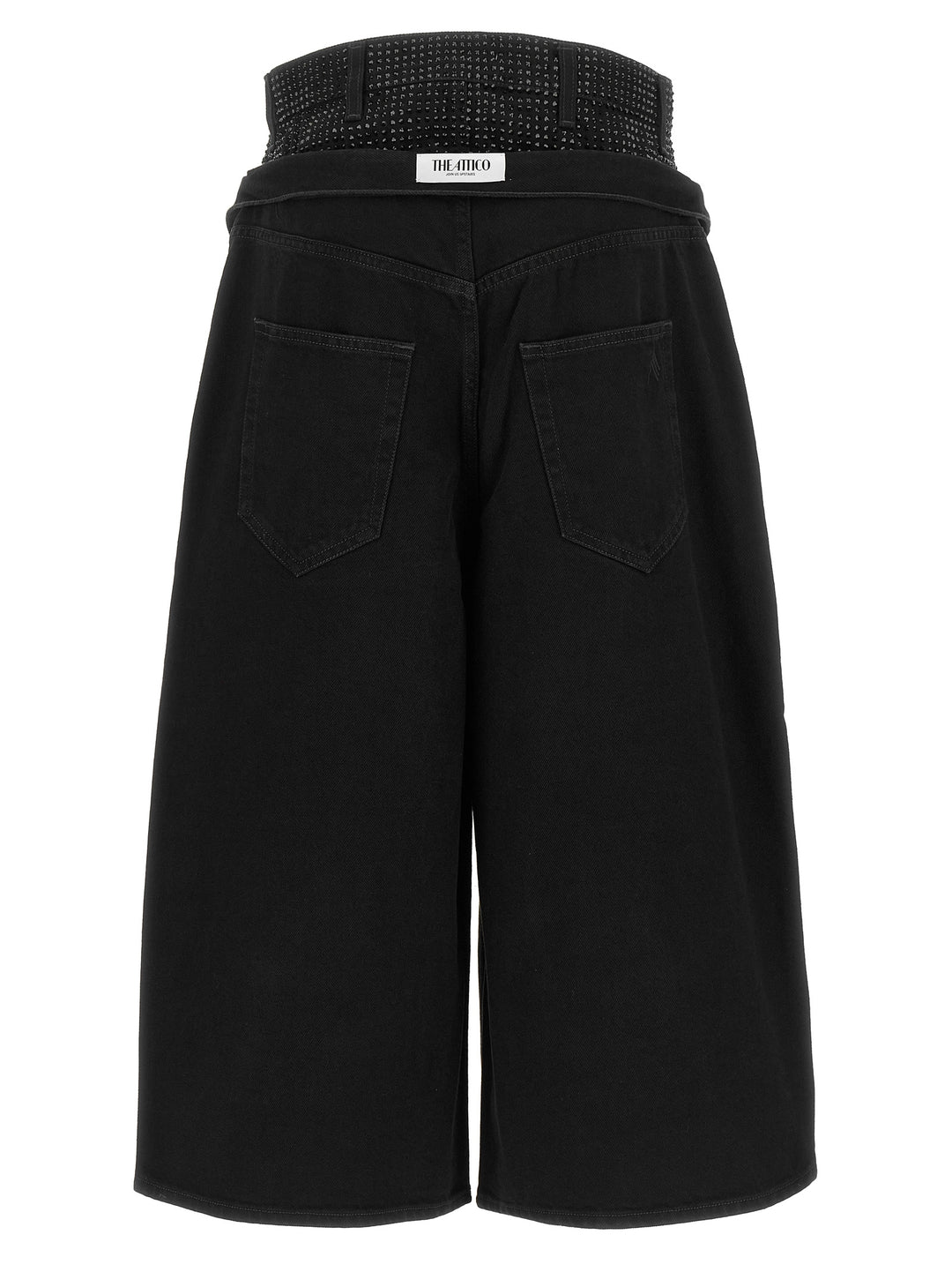The Attico Crystal Insert Jeans - Nero | 5d2ea4bea5e6c1b22a207e4dc56b103c8639979d