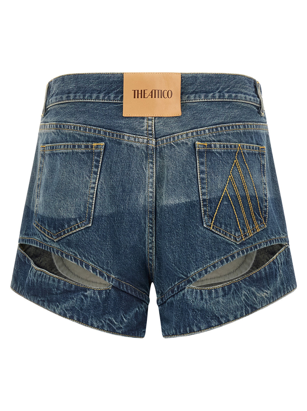 The Attico Cut-Out Shorts Bermuda e Short - Blu | 9704bc4f8e0599337fd65d24476c2e6d71db3073