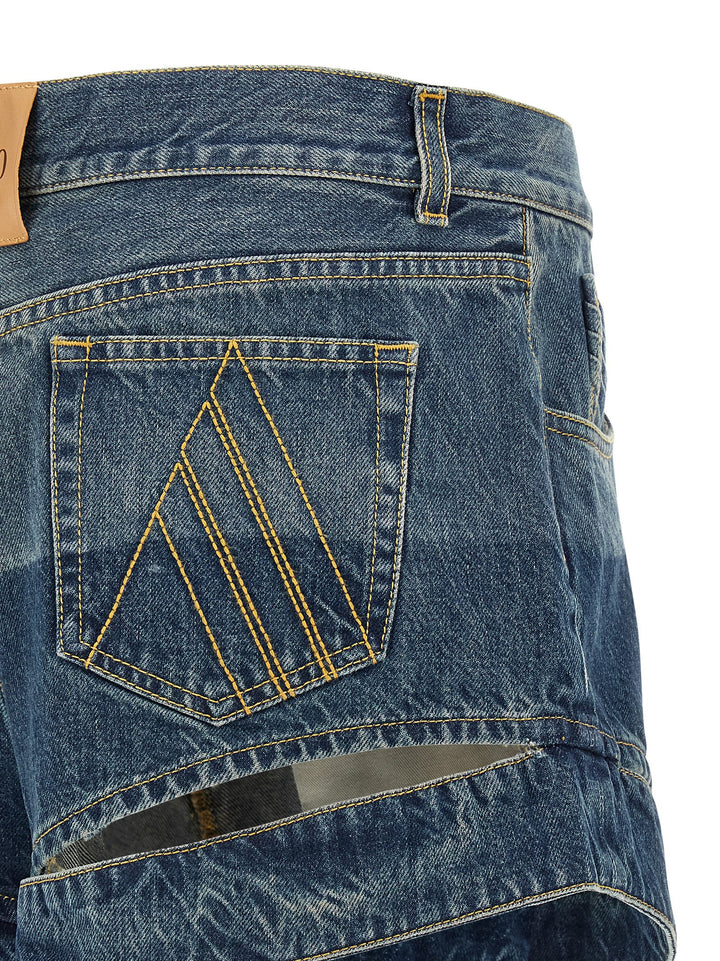 The Attico Cut-Out Shorts Bermuda e Short - Blu | 9f4241baeaa5a13c93fd8799a4b3c278d91ff419