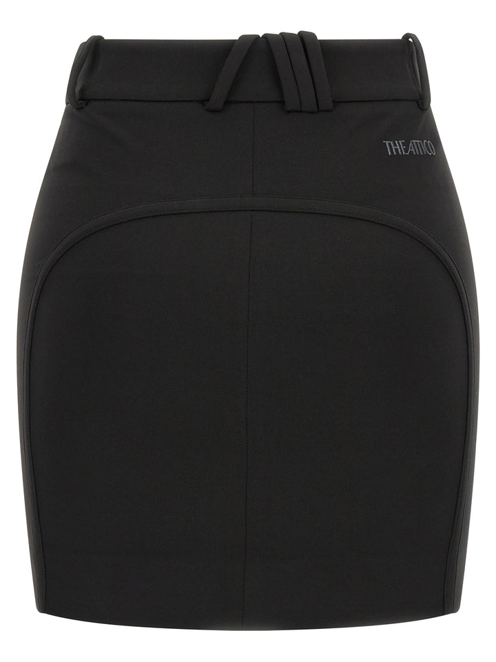 The Attico Metal Plate Skirt Gonne - Nero | fb515a8892a3c00e790719cbd3a1464fc8407e0b