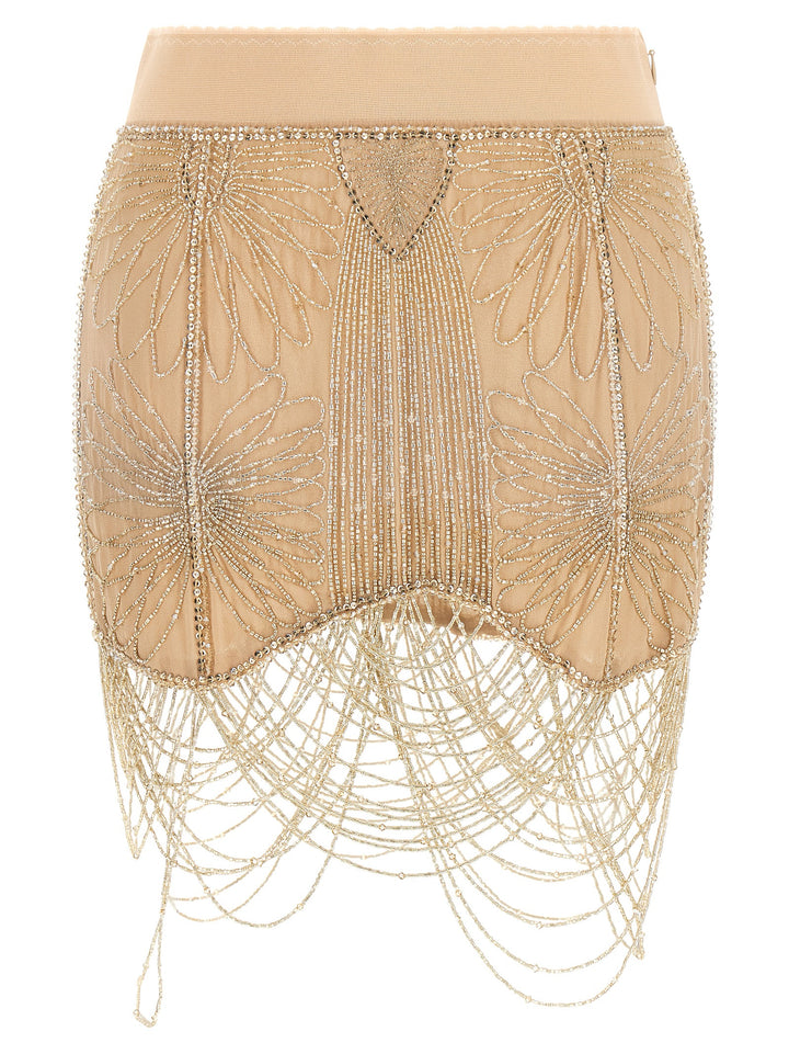 The Attico Beads Embroidery Skirt Gonne - Rosa | 88f106baf65a908d05390455d29228c3e0f2ae94