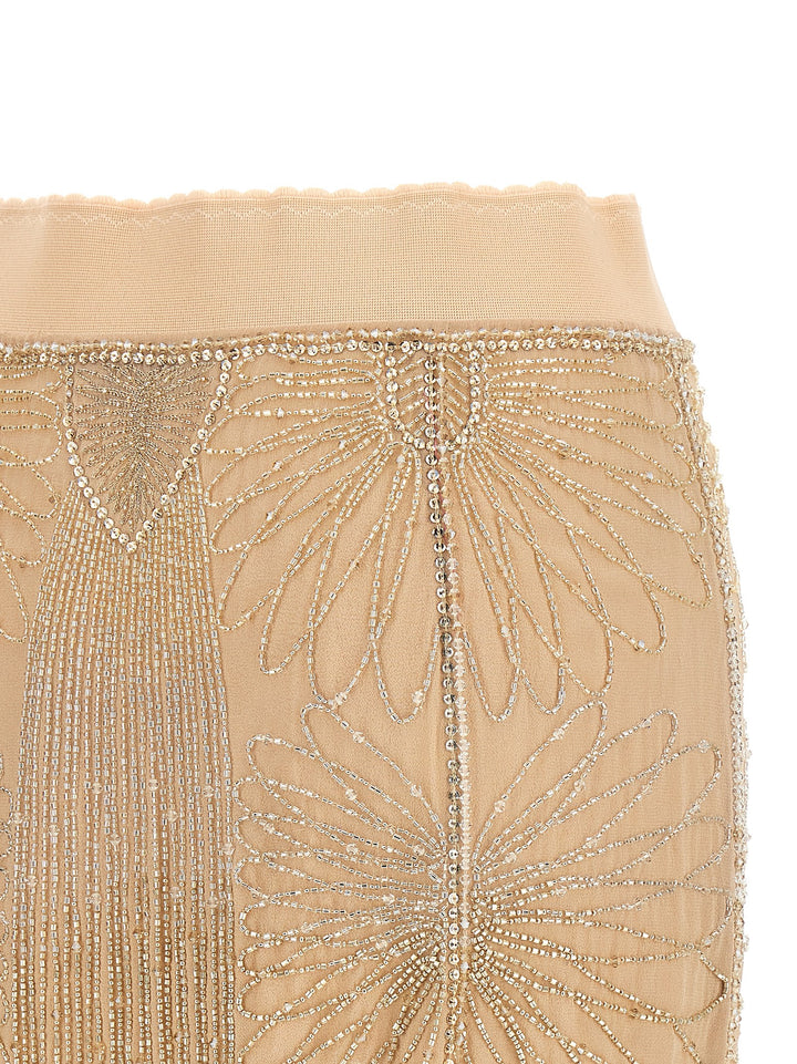 The Attico Beads Embroidery Skirt Gonne - Rosa | c9297c202997f22395ad4319e3a26528bec45d04