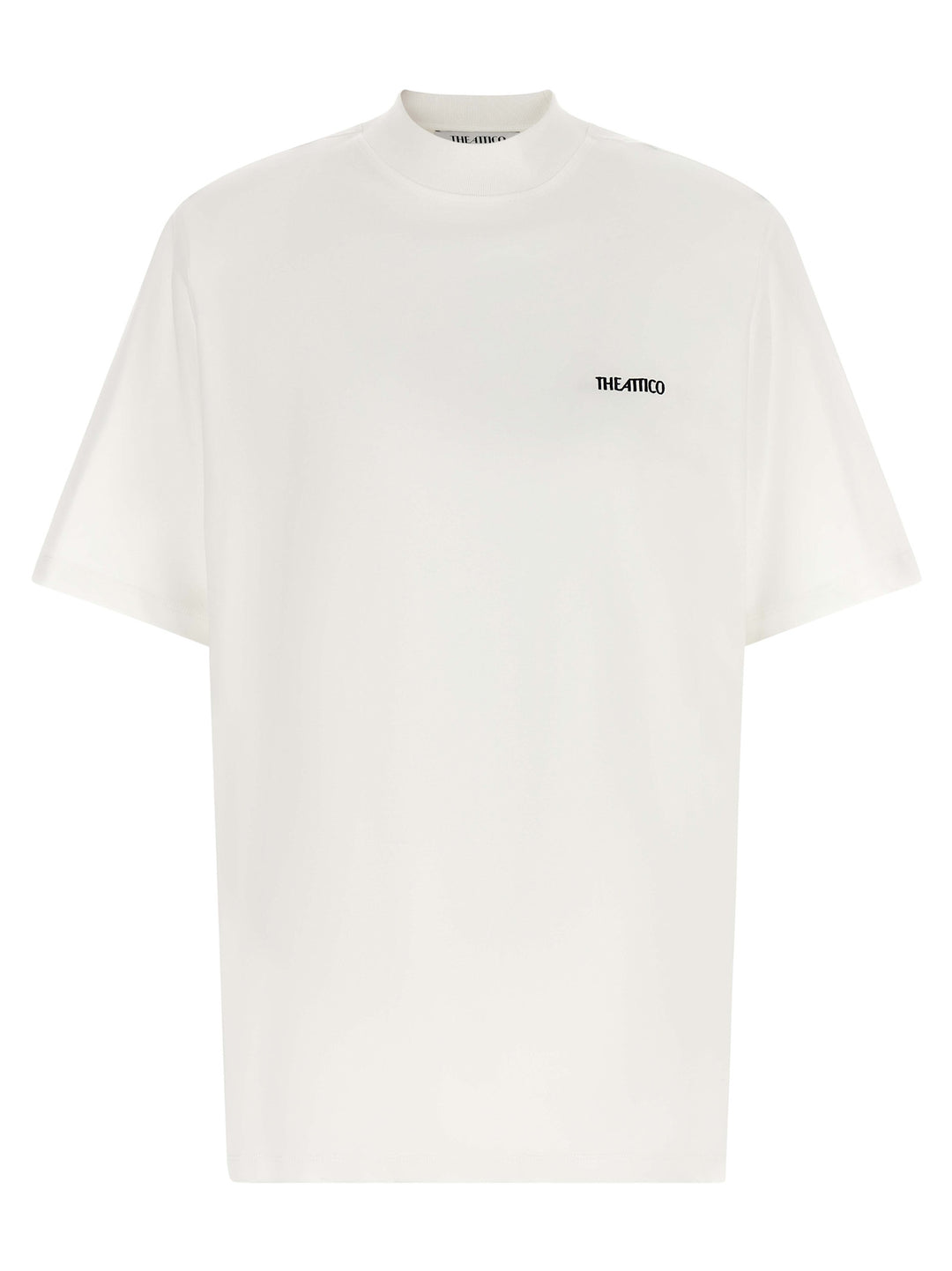 The Attico Mock-Neck T shirt - Bianco | 56a478159a91de923ae9d80d4cdff1a11789fe58