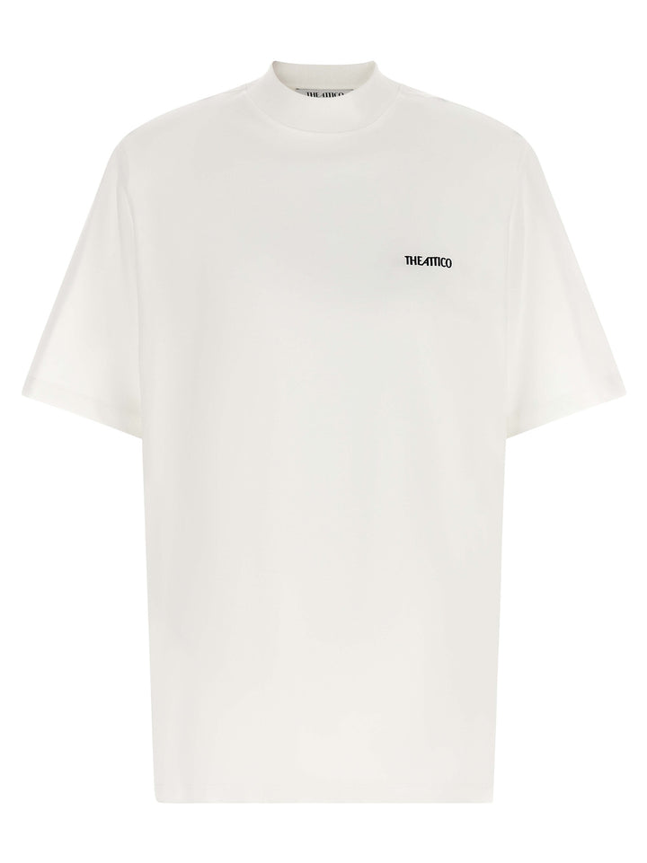 The Attico Mock-Neck T shirt - Bianco | 56a478159a91de923ae9d80d4cdff1a11789fe58