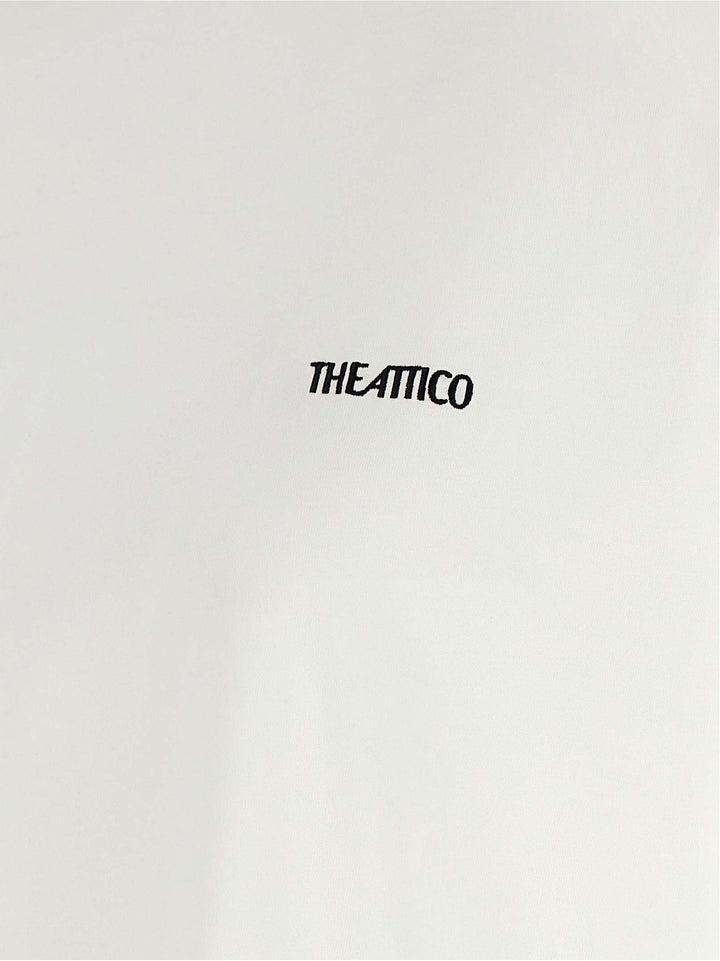 The Attico Mock-Neck T shirt - Bianco | b02655d352afc109bdb4e69ae53000f5aabc385b