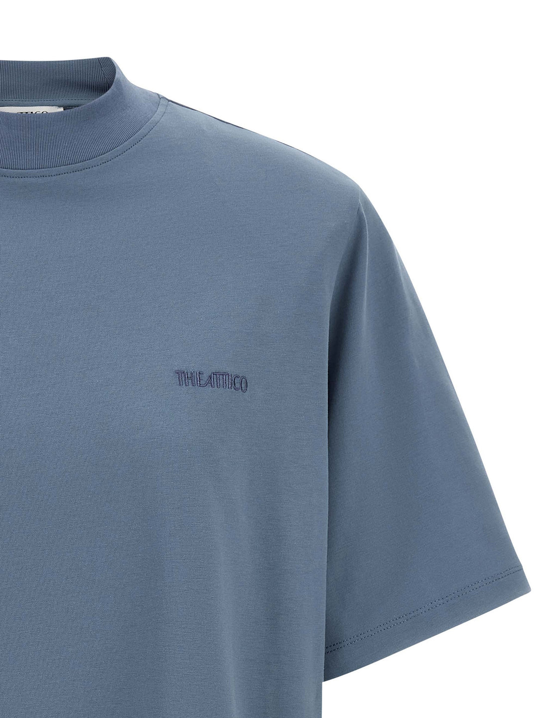 The Attico Mock-Neck T shirt - Blu | 0b02a69983dd58bbf001717b2c10736b19e56820
