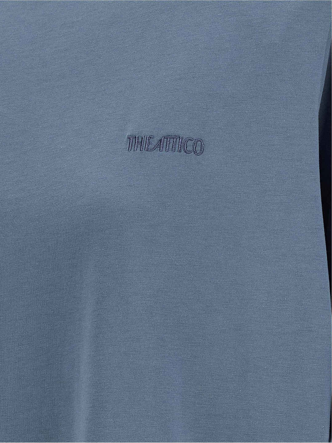 The Attico Mock-Neck T shirt - Blu | 92fea694e48f62415bca3ecc8a56fe644acc880d