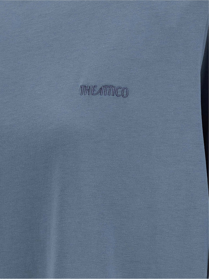 The Attico Mock-Neck T shirt - Blu | 92fea694e48f62415bca3ecc8a56fe644acc880d