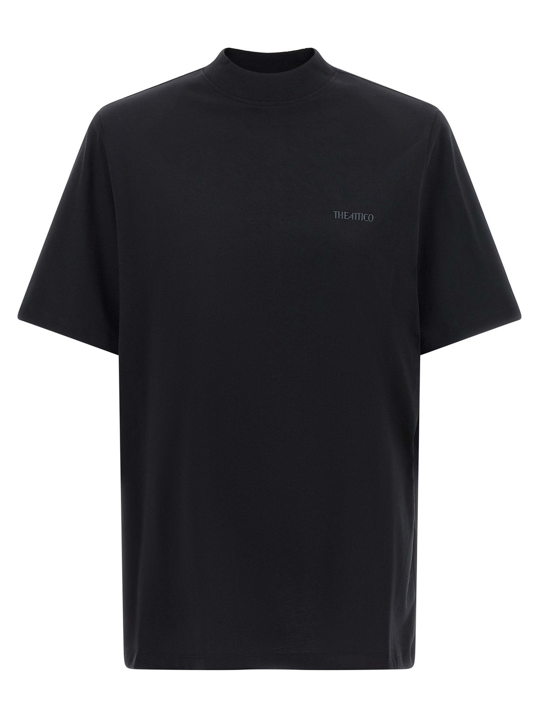 The Attico Mock-Neck T shirt - Nero | 7689e1e70c2aeee9149fcb18ed5a3483504d93df